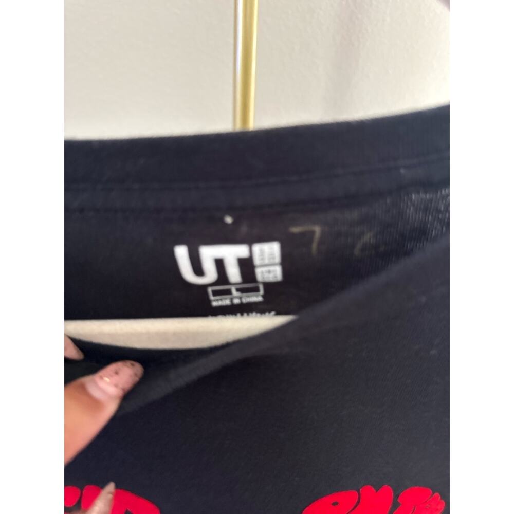 UT Disney Graphic Minny Mickey Mouse Tee with Pink Heart Word Art - Picture 3 of 4